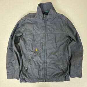 Volcom Snow Men’s Medium M Gray Ski Snowboard Jacket Full Zip Lined Pockets
